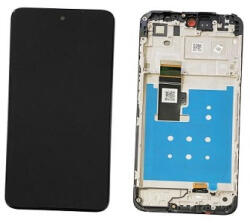 Motorola Moto G23 Előlap keret+LCD Kijelző+Érintőüveg, Fekete (5D68C22092) Gyári, Service Pack