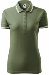 MALFINI Női galléros póló Urban - Khaki | XL (2200916)