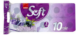 SANO Hartie igienica parfumata SANO Soft, 3 straturi, 10 role/set