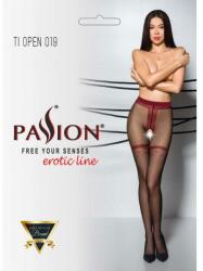 Passion Dresuri erotice cu decupaj Tiopen 019, 20 Den, black/red - Passion 1/2