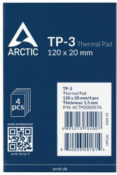 ARCTIC Arctic TP-3 120x20x1, 5mm Hővezető lap (4lap/csomag) (ACTPD00057A)