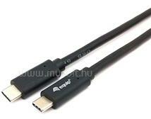 Equip Átalakító Kábel - 128346 (USB-C 3.2 Gen1 to USB-C, apa/apa, fekete, 1m) (EQUIP_128346) (EQUIP_128346)