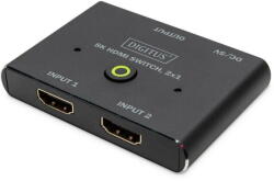 Assmann Switch KVM Assmann HDMI Verteiler 2x1 8K Black (DS-45341)