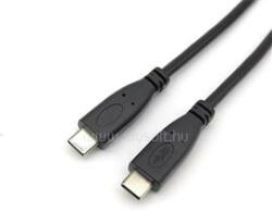 Equip Átalakító Kábel - 128887 (USB-C2.0 to USB-C, apa/apa, fekete, 2m) (EQUIP_128887) (EQUIP_128887)