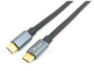 Equip Kábel - 128353 (USB-C 3.2 Gen2 to USB-C, apa/apa, PD: 100W, fekete, 0, 5m) (EQUIP_128353) (EQUIP_128353)
