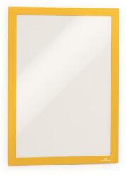 DURABLE Infokeret, A4, öntapadó háttal, DURABLE DURAFRAME® , sárga (DB487204) - iroda24