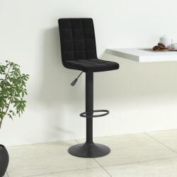 vidaXL Scaun de bar, negru, catifea (335749)