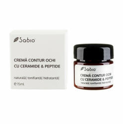 SABIO - Crema contur ochi cu ceramide si peptide, Sabio Crema antirid contur ochi