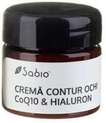 SABIO - Cremă contur ochi cu Acid Hialuronic și Coenzima Q10, Sabio Crema pentru ochi 15 ml