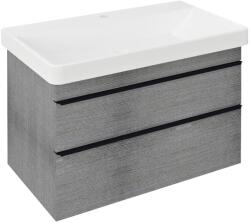 SAPHO SITIA 80 mosdótartó szekrény, ezüst tölgy SI080-1111 (SI080-1111)