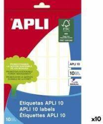 APLI Etichete autoadezive APLI 10 12 x 30 mm Hârtie Alb 10 Frunze (10 Unități)