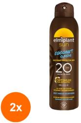 Elmiplant Set 2 x Ulei autobronzant cu Protectie Solara Elmiplant Sun Coconut Oasis SPF 20, 150 ml (ROC-2xSAELMPLAJA51)