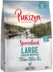 Purizon 400g Purizon Large Adult csirke & hal - gabonamentes száraz macskatáp