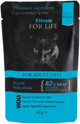 Fitmin 56x85g Fitmin Cat For Life Adult kacsa nedves macskatáp