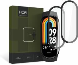  Védőfólia - Xiaomi Mi Band 8 / 8 NFC okosóra fólia - HOFI Glass Pro+ fólia fekete kerettel (2 db) - tokgalaxis