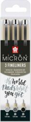 Sakura Pigma Micron Fineliner Технически химикалки Black 0, 45 mm 3 бр (POXSDK3B)