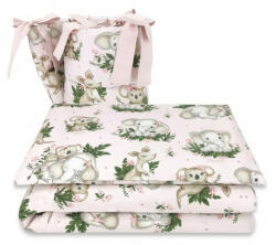  Baby Shop 3 részes ágynemű garnitúra - Baba állatok rózsaszín
