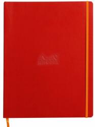  Notebook A4+ Rhodiarama, 80 file, ivory dictando, rosu (CF1177136)
