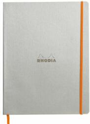 Notebook A4+ Rhodiarama, 80 file, ivory dictando, argintiu (CF1177013)