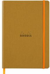  Notebook A5 Rhodiarama, 80 file, ivory, dictando, auriu (CF1173824)