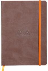  Notebook A5 Rhodiarama, 80 file, ivory, dictando, maro (CF1174036)