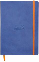 Notebook A5 Rhodiarama, 80 file, ivory, dictando, safir (CF1174081)
