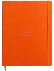 Notebook A4+ Rhodiarama, 80 file, ivory dictando, tangerine (CF1177143)