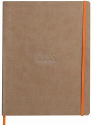 Notebook A4+ Rhodiarama, 80 file, ivory dictando, taupe (CF1177044)