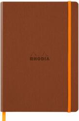  Notebook A5 Rhodiarama, 80 file, ivory, dictando, cupru (CF1173831)