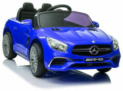 Lean-toys Akkumulátoros autó Mercedes SL65 S kék festett LCD kijelző