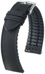 Hirsch New Arne Canvas/kaucsuk, fekete, 18/16L - oraszij