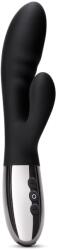 Le Wand Vibrator Rabbit Le Wand Blend, 15 Moduri Vibratii, 6 Intensitati Viteza, Silicon, USB, Negru, 20 cm Vibrator