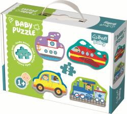 TREFL Baby Puzzle Trefl, Baby Clasic, vehicule pentru transport, puzzle pentru copii (36075)