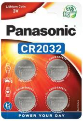 Panasonic Set baterii CR2032 Panasonic 3V LITHIUM 20x3.2mm 4buc blister CR-2032EL/4B (CR-2032EL/4B)