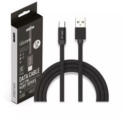 V-TAC Cablu USB TYPE C 1m plat negru 2.4A RUBY EDITION V-Tac SKU-8498 (SKU-8498)