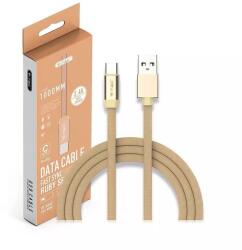V-TAC Cablu USB TYPE C 1m plat auriu 2.4A RUBY EDITION V-Tac SKU-8499 (SKU-8499)