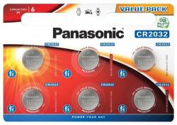 Panasonic Set baterii CR2032 Panasonic 3V LITHIUM 20x3.2mm 6buc blister CR-2032EL/6B (CR-2032EL/6B)