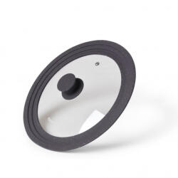 Fissman Capac sticla Fissman-Multisize, sticla termorezistenta silicon, 26 28 30cm, negru (FI-9959)