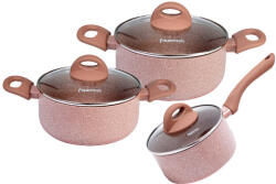 FISSMAN Set de oale Fissman-Latte, 6 piese, 1, 6 2, 8 4, 9l, aluminiu, ecru (FI-4952)