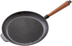 Stellar Tigaie grill Stellar, fonta, 28x3 cm, negru (HO-SX50)
