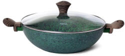 FISSMAN Tigaie wok Fissman-Malachite, aluminiu, 30x9 cm, verde maro (FI-4309)