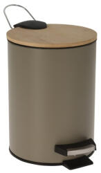 Bathroom Solutions Cos gunoi Bathroom Solutions, polipropilena bambus, 17x24 cm, 3 l, gri (KO-170484210G) Cos de gunoi