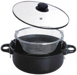 Excellent Houseware Friteuza Excelent Houseware-Basic, otel carbon, 21x9 cm, 3.5 l, negru (KO-170000105)