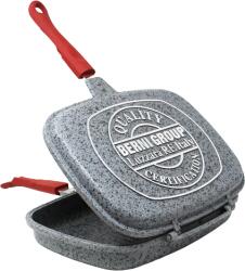 Berni Group Tigaie grill dubla Berni Group-Sanity Stone, 32x24x7.5 cm, aluminiu, gri (BE-P127I)