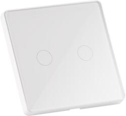 Polux Întrerupător dublu tactil alb cu condensator TUYA smart WiFi Polux 314345