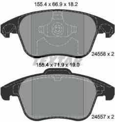 TEXTAR 2455801 Set placute frana, frana disc