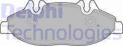 DELPHI LP1947 Set placute frana, frana disc