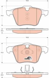 TRW GDB1684 Set placute frana, frana disc