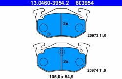 ATE 13.0460-3954.2 Set placute frana, frana disc