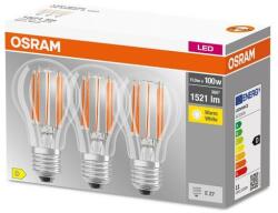 OSRAM Set 3x Becuri LED E27 11W 2700K 1521lm Osram